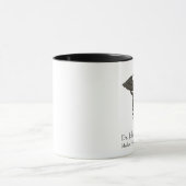 Professional Simple Medical Caduceus Black White Mok (Midden)