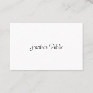 Professional Simple Sjabloon Calligraphy Script Visitekaartje