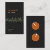 Professional Sound Engineer Visitekaartje (Voorkant / Achterkant)