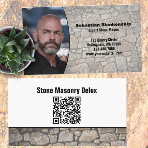 Professional Stone Wall aangepaste QR-code voor fo Visitekaartje