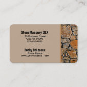 Professional Stonemason Rustic Rock Border Visitekaartje (Voorkant)