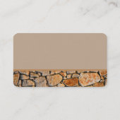 Professional Stonemason Rustic Rock Border Visitekaartje (Achterkant)