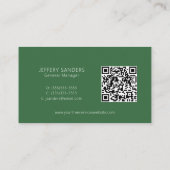 Professional Tree Services QR Code Visitekaartje (Achterkant)
