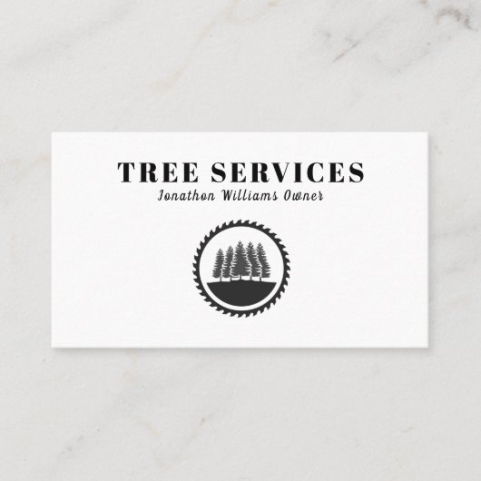 Professional Tree Trimming Service Visitekaartje (Voorkant)