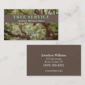 Professional Tree Trimming Service Visitekaartje (Voorkant / Achterkant)