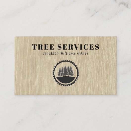 Professional Tree Trimming Service Visitekaartje (Voorkant)