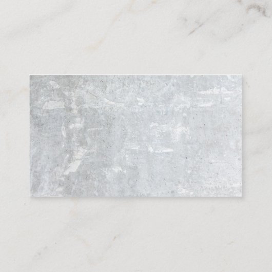 Professional Trendy Concrete eenvoudige Visitekaar Visitekaartje (Achterkant)