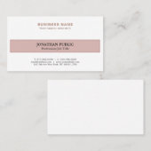 Professional Trendy Harmonic Colors Elegant Plain Visitekaartje (Voorkant / Achterkant)