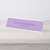 Professional Trendy Modern Plain Minimalist Bureau Naambordje (Voorkant)