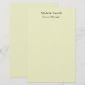 Professional Unique Classical Plain Briefpapier (Voorkant / Achterkant)