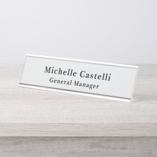 Professional Unique Classical Simple Bureau Naambordje (Voorkant)