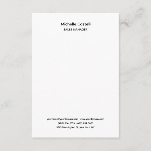 Professional Unique Classical Simple Informatiekaartje (Voorkant)
