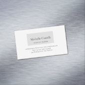 Professional Unique Minimalist Plain Magnetisch Visitekaartje (Voorbeeld)