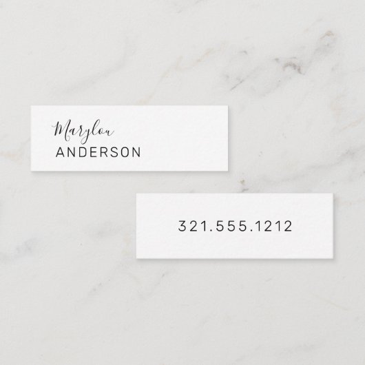 Professional - UNISEX Mini Visitekaartje (Voorkant / Achterkant)