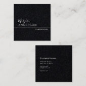 Professional - UNISEX Premium Vierkante Visitekaartje (Voorkant / Achterkant)