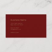 Professional - UNISEX Visitekaartje (Achterkant)