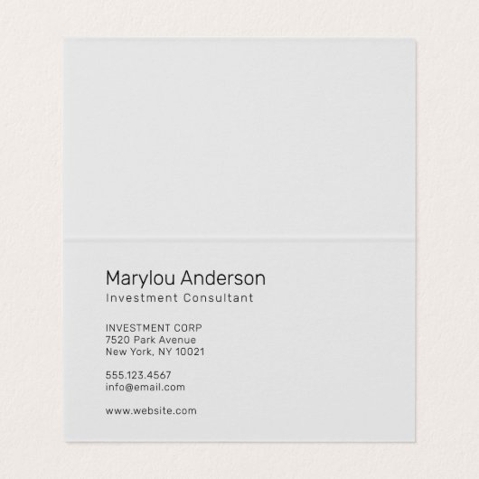 Professional - UNISEX Visitekaartjes (Binnenkant ongevouwen)