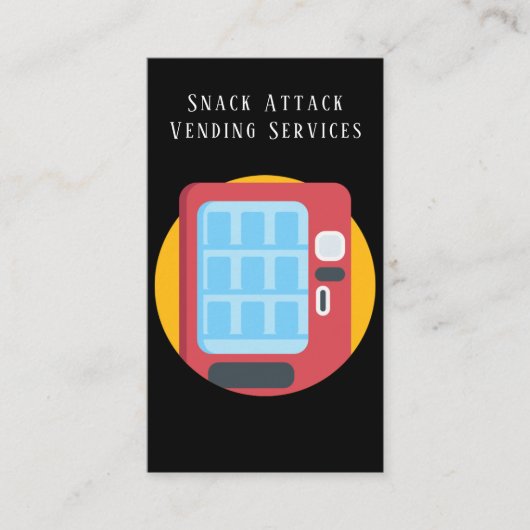 Professional Vending Machine Service Visitekaartje (Voorkant)