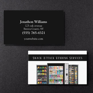 Professional Vending Machine Service Visitekaartje