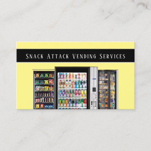 Professional Vending Machine Service Visitekaartje (Voorkant)