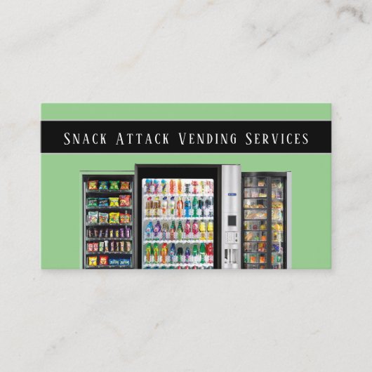 Professional Vending Machine Service Visitekaartje (Voorkant)