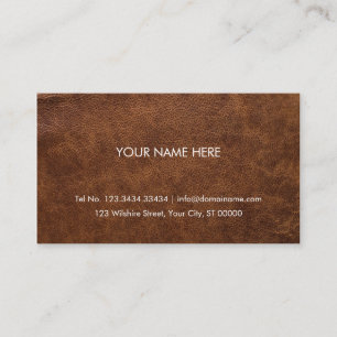 Professional Visitekaartje Faux Leather Brown