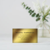 Professional Visitekaartje Financial Planner Gold (Staand voorkant)