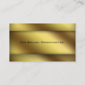 Professional Visitekaartje Financial Planner Gold (Achterkant)