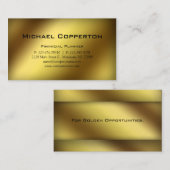 Professional Visitekaartje Financial Planner Gold (Voorkant / Achterkant)