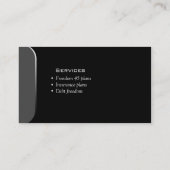 Professional Visitekaartje Financial Planner Grey (Achterkant)