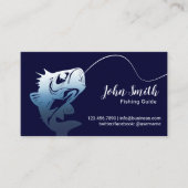 Professional Vist Guide Service Navy Blue Visitekaartje (Voorkant)