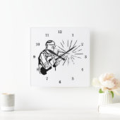 Professional Welder Vierkante Klok (Huis)