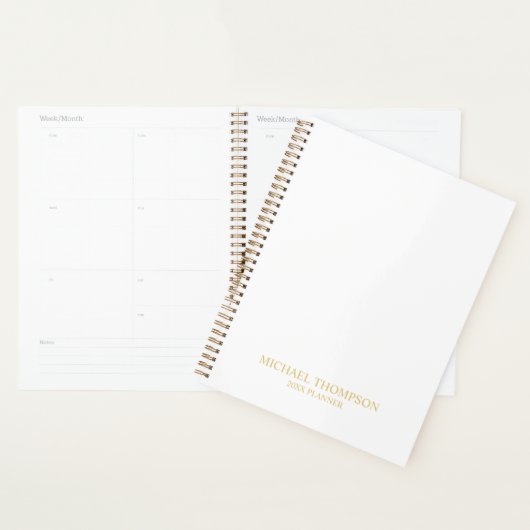 Professional White en Gold Planner (Display)