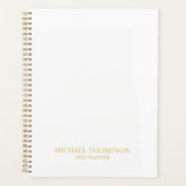 Professional White en Gold Planner (Voorkant)