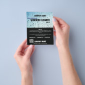 Professional WINDOW Clean Service Custom Business Flyer (Hand)