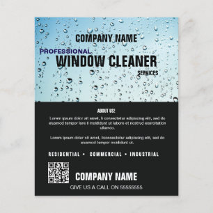 Professional WINDOW Clean Service Custom Business Flyer