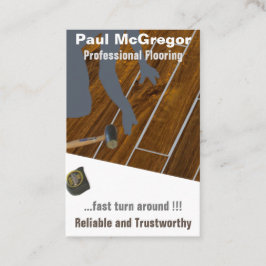 Professional Wood Laminated Flooring Business Card Visitekaartje