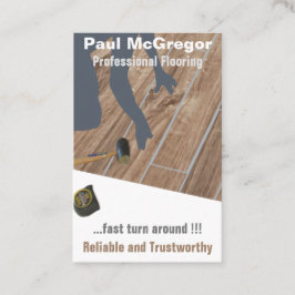 Professional Wood Laminated Flooring Business Card Visitekaartje