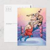 Professional Wrestling Hit Birthday Card Briefkaart (Voorkant / Achterkant)