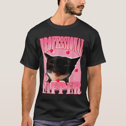 Professional Yapper Cat Funny Oddly Specific Dank  T-shirt (Voorkant)