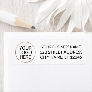 Professioneel Aangepast Bedrijf Logo Business Wit Etiket