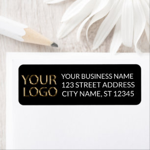 Professioneel Aangepast Bedrijf Logo Business Zwar Etiket
