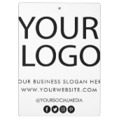 Professioneel Aangepast Bedrijf Logo Tekst Bedrijf Klembord (Achterkant)