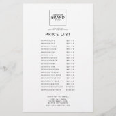 Professioneel aangepast logo eenvoudig prijs servi flyer (Voorkant)