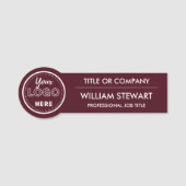 Professioneel Aangepaste Branding logo Medewerkers Naamplaatje (Voorkant)