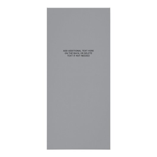 Professioneel aangepaste logo Prijslijst Reclamekaart (Achterkant)