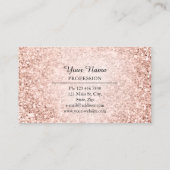 Professioneel advies Modern Roos Glitter White Visitekaartje (Achterkant)