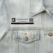 Professioneel Afbeelding QR-code Sinaasappel Accen Naamplaatje (In situ)