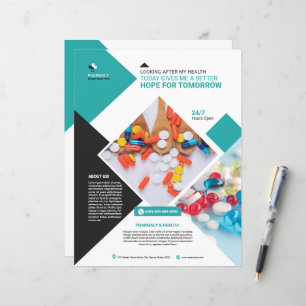 Professioneel Apotheek Flyer Sjabloon