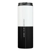 Professioneel (architect) Halfzwart, half wit Thermosbeker (Achterkant)